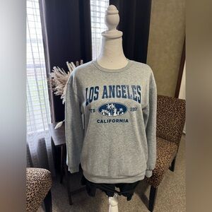 SHEIN Light Gray Cozy Crewneck Sweatshirt